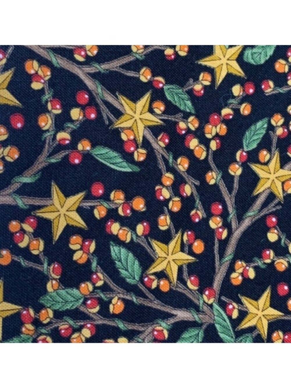 Moda Crabapple Farm Cotton Fabric Deb Strain 1/2 yard x 44" Star Berry Pattern